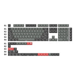 Cherry Profile Double-Shot PBT Full Set Keycaps - Dolch Red, Gray White Mint, Blue Black Yellow