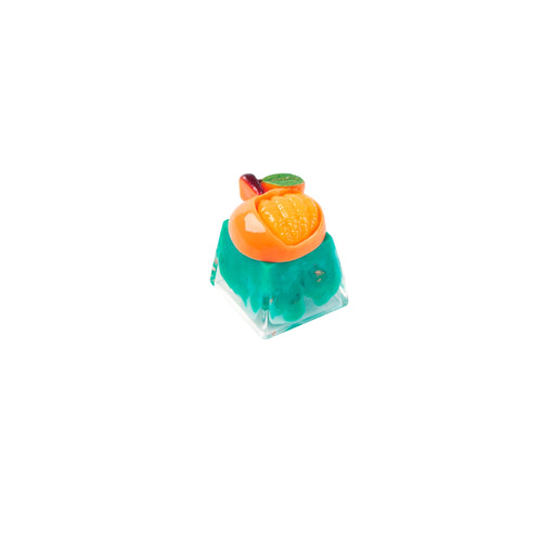 Cute Fruit Resin Artisan Keycap-Orange