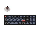 Keychron K10 Pro QMK VIA Wireless Custom Mechanical Keyboard Full Size for Mac Windows Linux hot-swappable with MX Switch RGB Backlight with Keychron K pro switch Brown