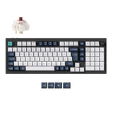 Keychron Q5 Max QMK/VIA wireless custom mechanical keyboard 96 percent layout full aluminum black for Mac Windows Linux Gateron Jupiter brown ISO German layout