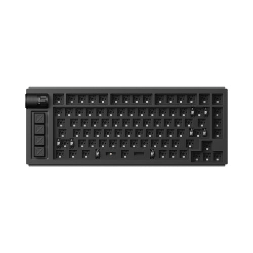 Lemokey L1 QMK VIA Wireless Custom Gaming Keyboard 75% Layout Aluminum Carbon Black Barebone for Windows Mac Linux