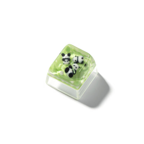 Three Pandas Resin Artisan Keycap